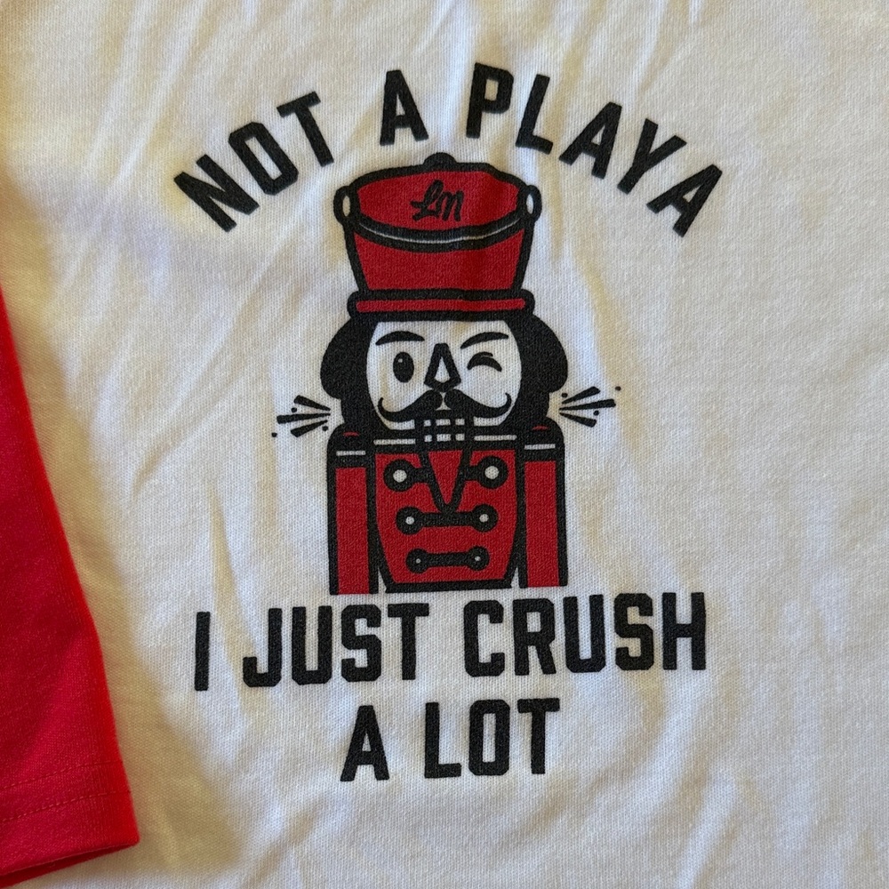 Small Shop Size 5T Christmas Raglan - Picture 2 of 3